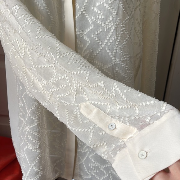 Rebecca Taylor Clip Dot Blouse - Picture 2 of 7